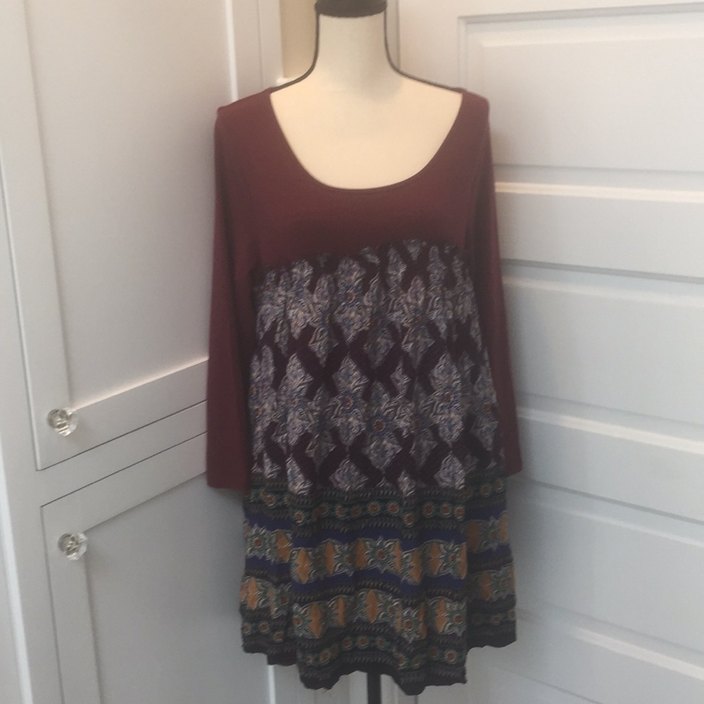 Entro Long Sleeve Dress Large